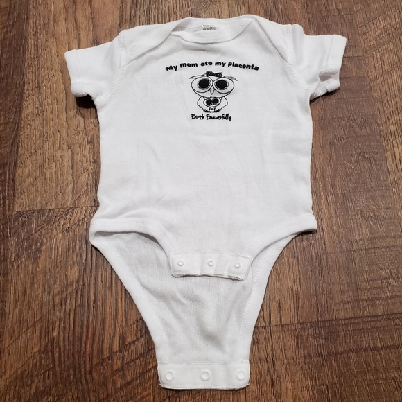 Rabbit Skins Birth Beautifully Baby White Placenta Owl Unisex Bodysuit Cotton NB - Picture 6 of 7